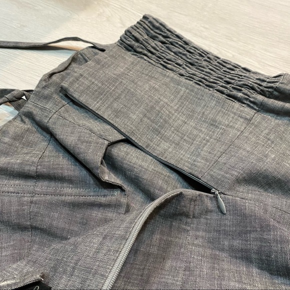 Jill Stuart Sweetheart Neck Mini A-Line Dress Gray Womens Size 0 - Picture 4 of 9